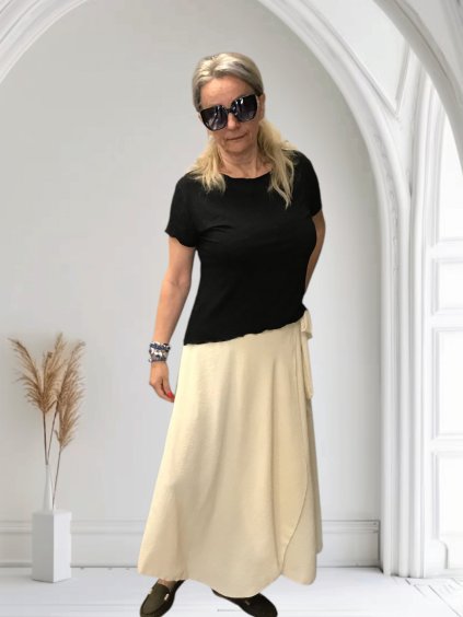 Paola dámská dlouhá sukně maxi zavinovací z viskózy