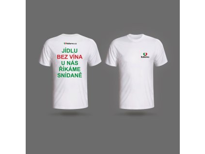 Triko italiamo verze A bílá