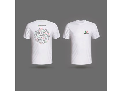 Triko italiamo verze B bílá