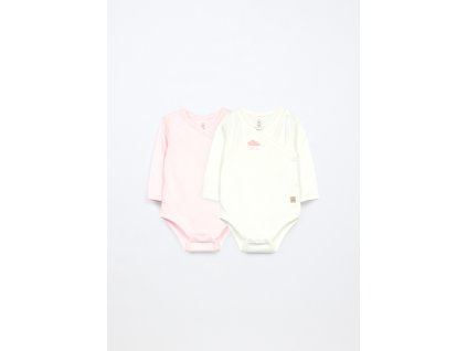 Pack 2 body in interlock di puro cotone (Velikost 0-0)