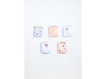 Pack 5 slip in jersey di puro cotone neonata (Velikost 12-18)