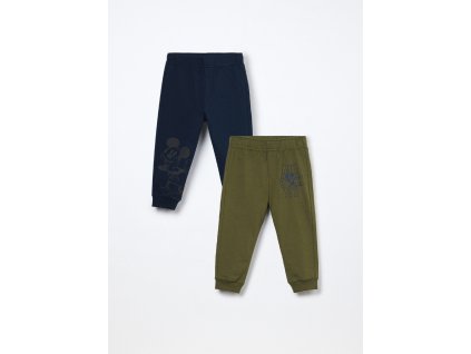 Pack 2 jogger in french terry di puro cotone neonato (Velikost 9-12)