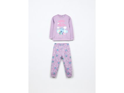 Set pigiama lungo in interlock di puro cotone neonata (Velikost 12-18)