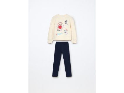 Jogging set in french terry di puro cotone bambina (Velikost 3-4)