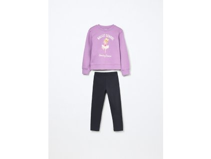 Jogging set in french terry di puro cotone bambina (Velikost 3-4)