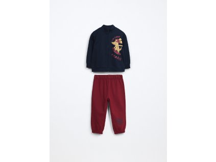 Jogging set in french terry di puro cotone neonato (Velikost 9-12)