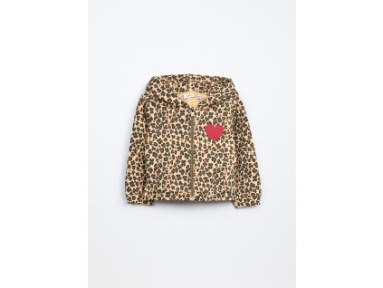 Felpa con cappuccio in french terry di cotone stretch neonata (Velikost 9-12)