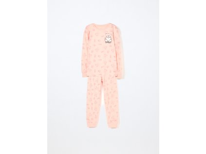 Set pigiama in interlock di puro cotone bambina (Velikost 3-4 let (104 cm), Barva Béžová)