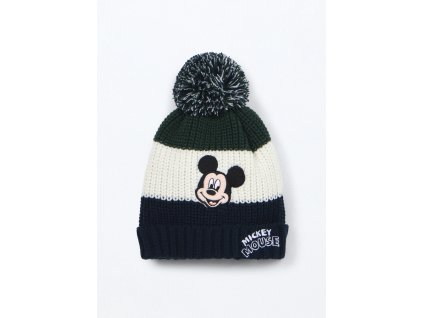 Berretto tricot a righe neonato (Velikost 46-48, Barva Modrá)