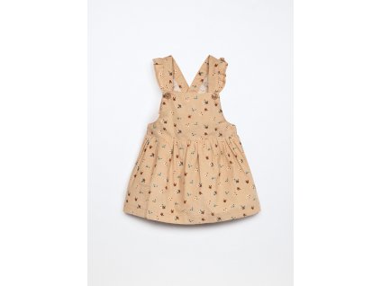 Vestito salopette in velluto a coste di puro cotone neonata (Velikost 12-18 měsíců (80 cm), Barva Hnědá)