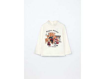 Lupetto in interlock di puro cotone neonato (Velikost 9-12 měsíců (74 cm), Barva Bílá)