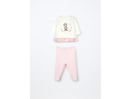 Set Disney in cotone fleece neonata (Velikost 1-3 měsíců (56 cm), Barva Růžová)
