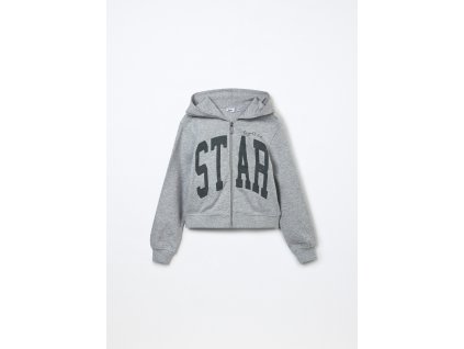 Felpa in french terry di puro cotone ragazza (Velikost 9-10 let (140 cm), Barva Šedá)
