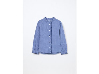 Camicia in popeline di puro cotone bambina (Velikost 4-5 let (110 cm), Barva Bílá)