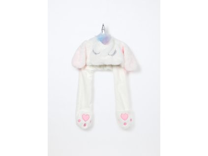 Čepice s jednorožcem z ekologické kožešiny