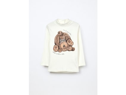 Lupetto in interlock di puro cotone neonato (Velikost 9-12 měsíců (74 cm), Barva Bílá)