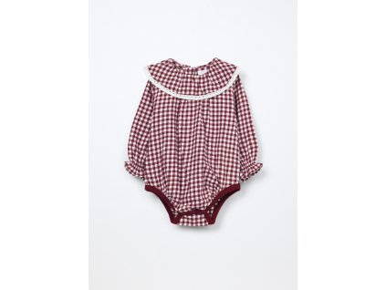 Body in flanella di puro cotone neonata (Velikost 1-3 měsíců (56 cm), Barva Červená)