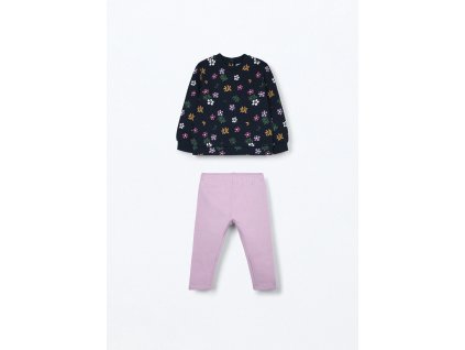 Jogging set in puro cotone fleece neonata (Velikost 12-18 měsíců (80 cm), Barva Modrá)