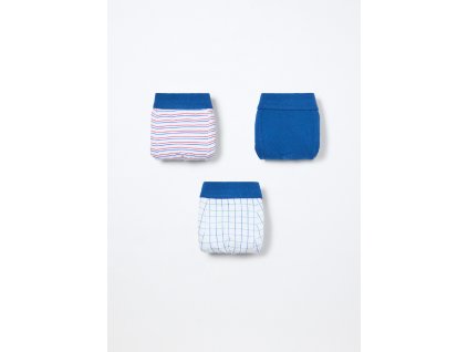 Pack 3 boxer in jersey di cotone stretch bambino (Velikost 3-4 let (104 cm), Barva Modrá)