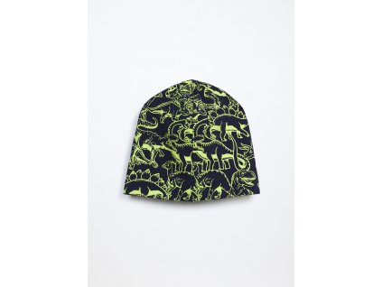 Berretto in cotone stretch con stampa (Velikost 50-52, Barva Modrá)