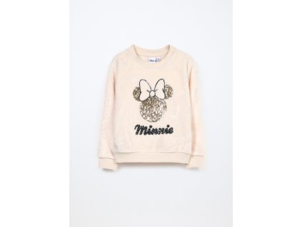 Felpa in pile con paillettes bambina (Velikost 3-4 let (104 cm), Barva Bílá)