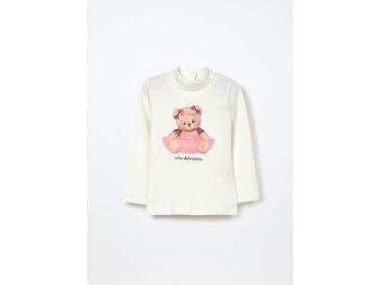 T-shirt in interlock di puro cotone neonata (Velikost 9-12 měsíců (74 cm), Barva Bílá)