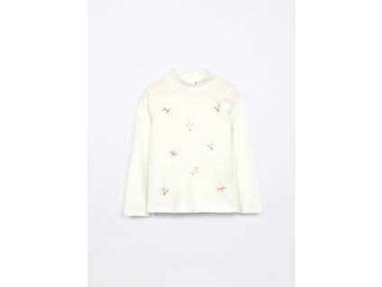 Lupetto in jersey di cotone stretch bambina (Velikost 3-4 let (104 cm), Barva Bílá)