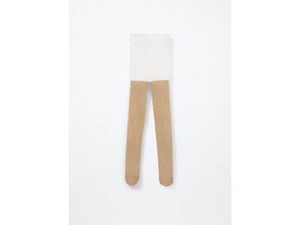 Collant in filo lurex Made in Italy (Velikost 2-4, Barva Bílá)