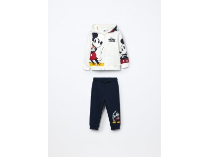 Jogging set in french terry di puro cotone neonato (Velikost 9-12 měsíců (74 cm), Barva Bílá)