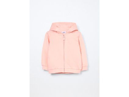 Felpa con cappuccio in french terry di puro cotone neonata (Velikost 9-12 měsíců (74 cm), Barva Růžová)