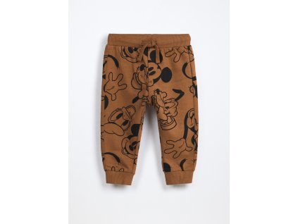 Jogger in puro cotone fleece neonato (Velikost 9-12 měsíců (74 cm), Barva Hnědá)