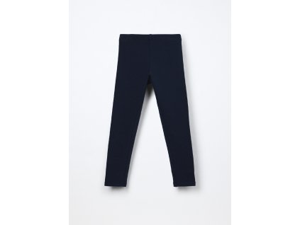 Leggings in french terry di cotone stretch bambina (Velikost 4-5 let (110 cm), Barva Modrá)