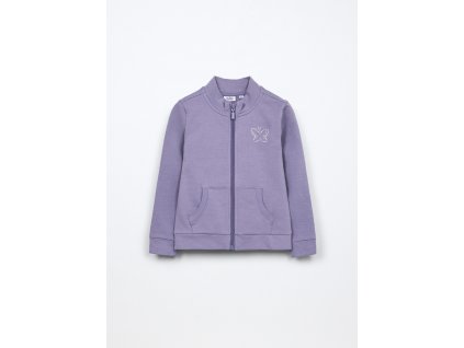 Felpa in french terry di cotone stretch bambina (Velikost 3-4 let (104 cm), Barva Fialová)