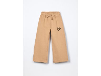 Jogger in misto cotone fleece bambina (Velikost 3-4 let (104 cm), Barva Béžová)