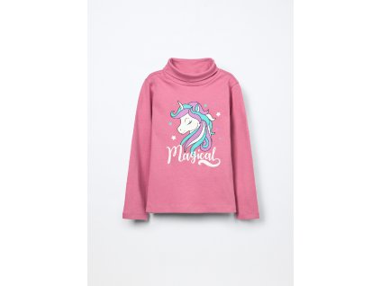 Lupetto in interlock di puro cotone bambina (Velikost 3-4 let (104 cm), Barva Růžová)