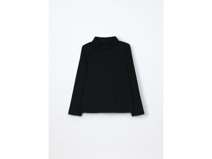 Lupetto in interlock di puro cotone bambina (Velikost 3-4 let (104 cm), Barva Černá)