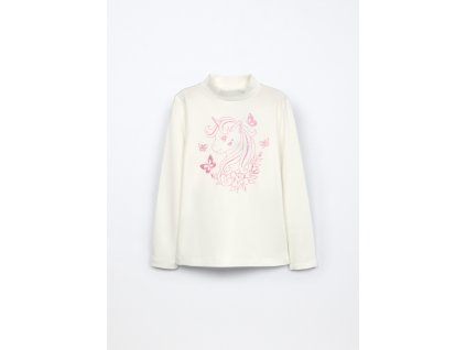 Lupetto in interlock di puro cotone bambina (Velikost 3-4 let (104 cm), Barva Bílá)