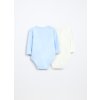 Pack 2 body in interlock di puro cotone (Velikost 0-0)