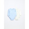Pack 2 body in interlock di puro cotone (Velikost 0-0)