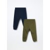 Pack 2 jogger in french terry di puro cotone neonato (Velikost 9-12)