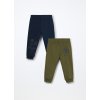 Pack 2 jogger in french terry di puro cotone neonato (Velikost 9-12)