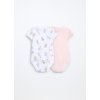 Pack 2 body in interlock di puro cotone neonata (Velikost 1-3)