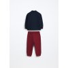 Jogging set in french terry di puro cotone neonato (Velikost 9-12)