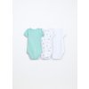 Pack 3 body in interlock di puro cotone neonato (Velikost 9-12)