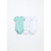 Pack 3 body in interlock di puro cotone neonato (Velikost 9-12)