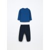 Jogging set in french terry di puro cotone neonato (Velikost 9-12)