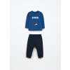 Jogging set in french terry di puro cotone neonato (Velikost 9-12)