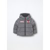 Giubbino imbottito con cappuccio neonato (Velikost 9-12 měsíců (74 cm), Barva Šedá)