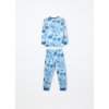Set pigiama lungo in pile bambino (Velikost 3-4 let (104 cm), Barva Azurová)