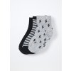 Pack 3 calze corte misto cotone bambino (Velikost 25/27, Barva Šedá)